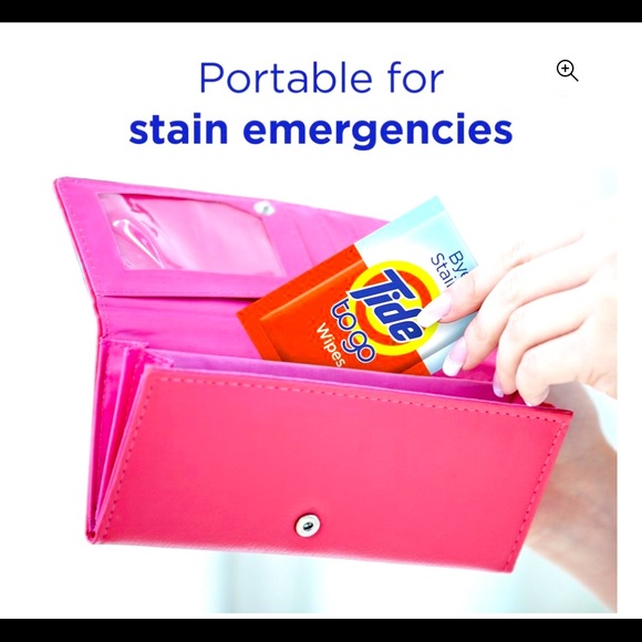 Tide | Tide To Go Wipes | Bundle of 2 Packs | Travel Purse Pocket Common Stain - Picture 1 of 11